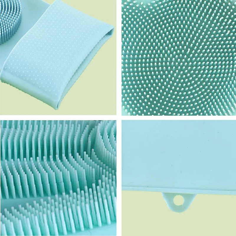 Car and Pet Silicone Dishwashing Scrubber Magic Gloves