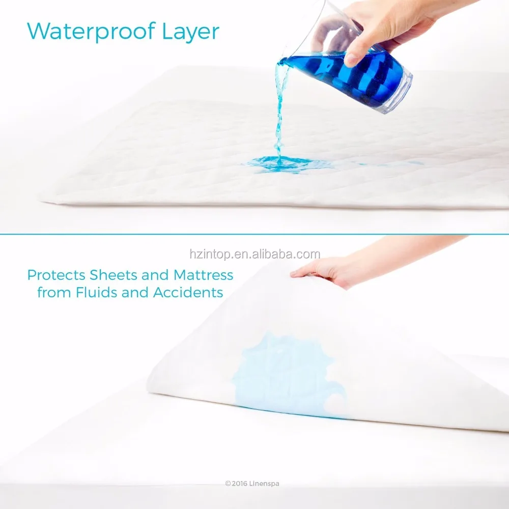 
Best Seller High Quality Quilted Waterproof Mattress Overlay Pad 