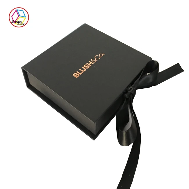 Custom grey cardboard luxury mailing fashion cute gift drawer jewelry box packaging