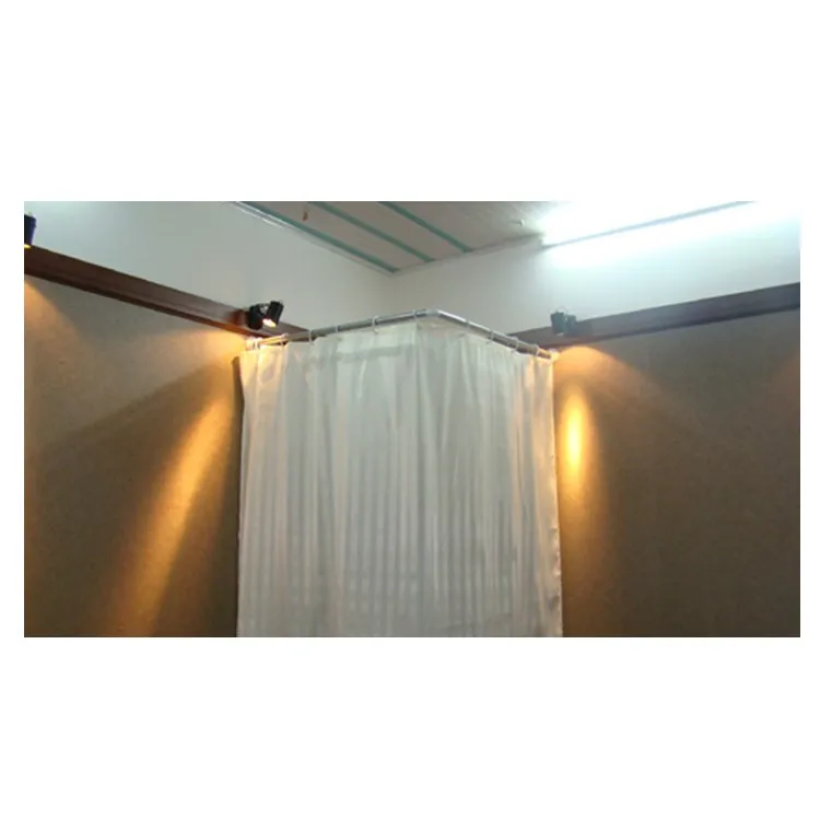 corner shower curtain rod