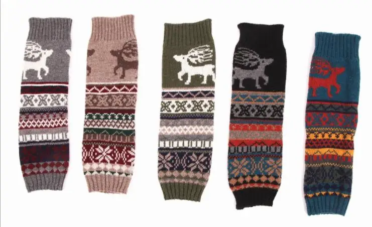 new deer snowflake Christmas sexy leg warmers