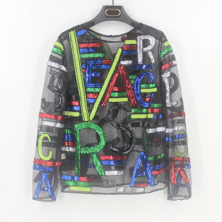 Women sequin blouse