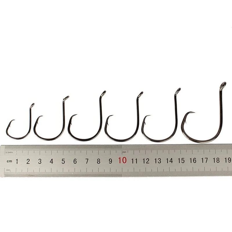7385 Top quality high carbon steel sea large fishing single hooks with Circled, boat fishhook