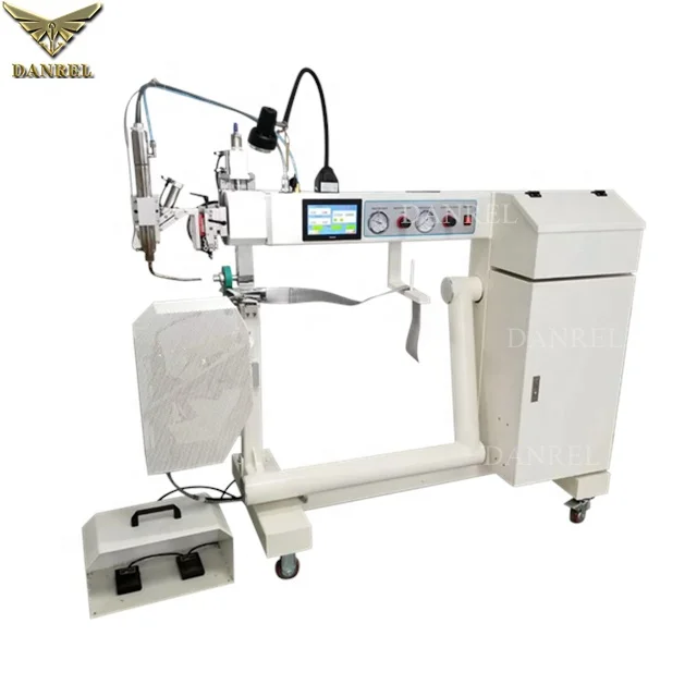 How to Produce Rib Boats Industrial Hot Wedge PVC Welding Sewing Hot Air Heat Sealing Seaming Machine for Rubber Fabric