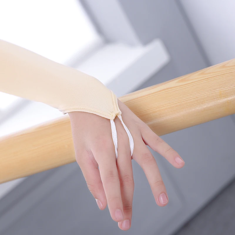 Girls Kids Nude Long Sleeve Ballet Leotards Underwear