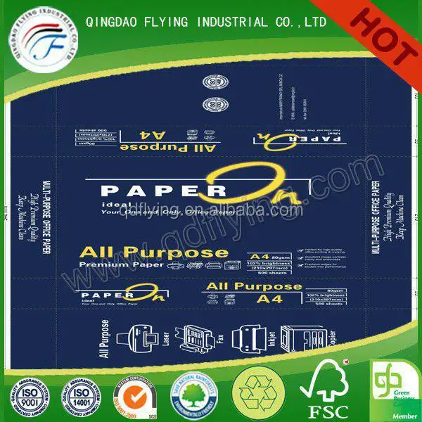 Лидер продаж, лучшее качество, Индонезия, бумага A4, 80 г/м2, одна копировальная бумага