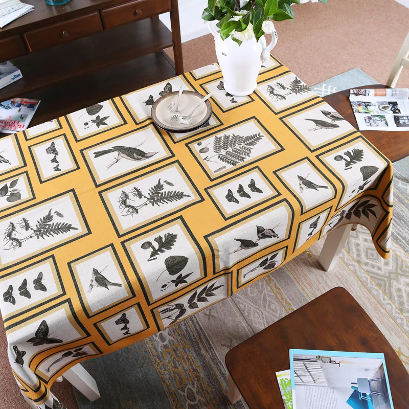 Wholesale custom digital table cloth cotton for home
