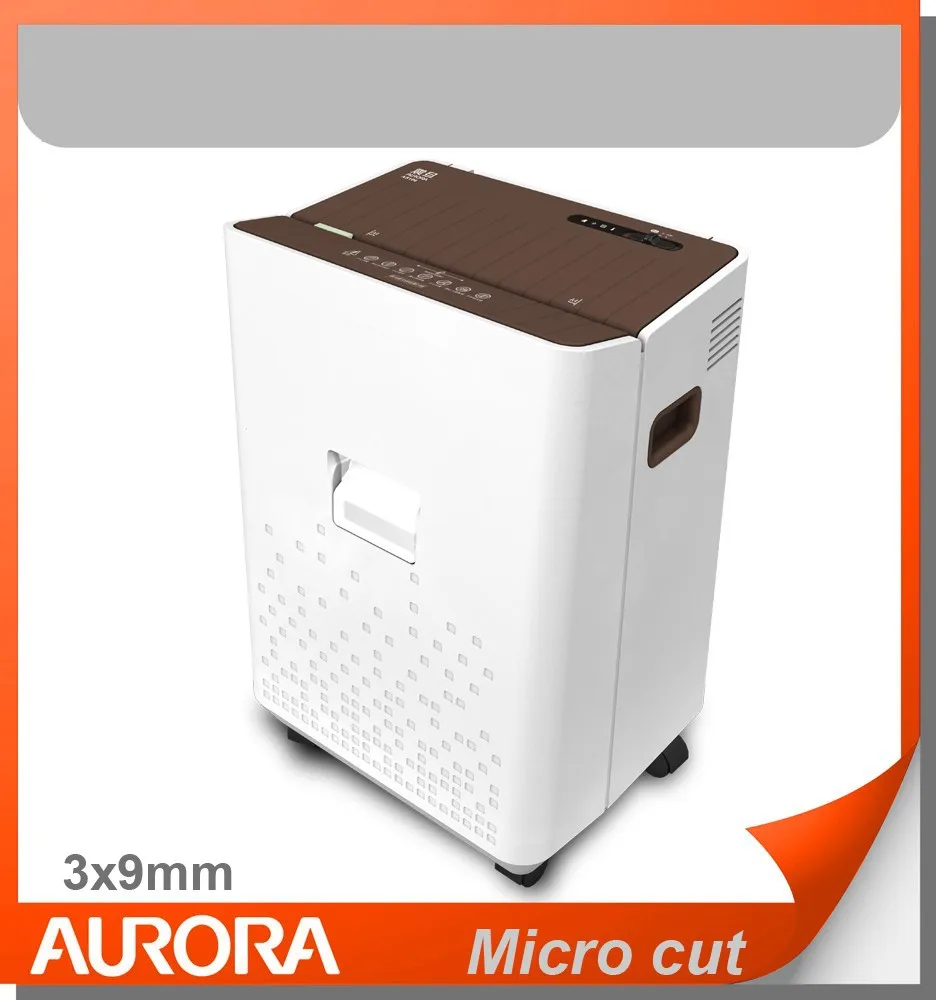 Aurora AS106 Plastic Paper Shredder, 10 sheet (A4) micro cut 3x9mm, Medium Duty Shredding machine for Office & SOHO