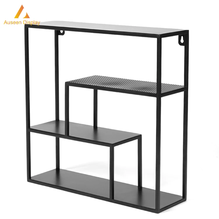 
Light duty metal home furniture wall rack and shelf for storage and display 