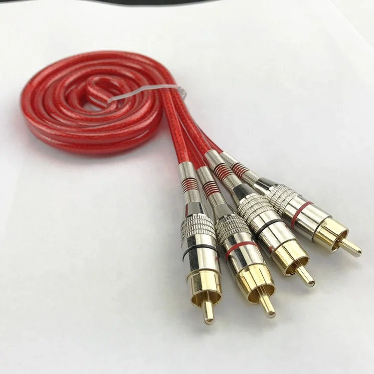 
Huxi-cable Solid/Frost/Clear Jacket OFC/CCA/CCS high end RCA 1meter 3meter 5meter car audio rca 