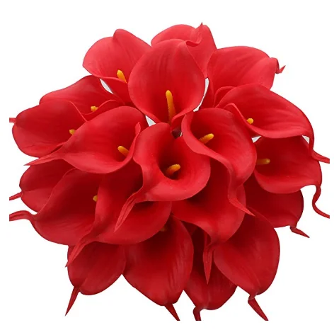 Calla Lily Bridal Wedding Bouquet Head Latex Real Touch Flower Bouquets