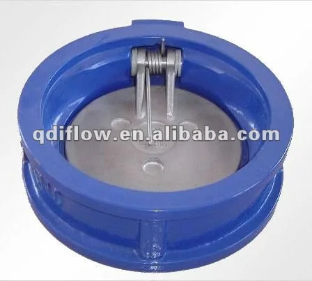 Single plate wafer check valve according to API594