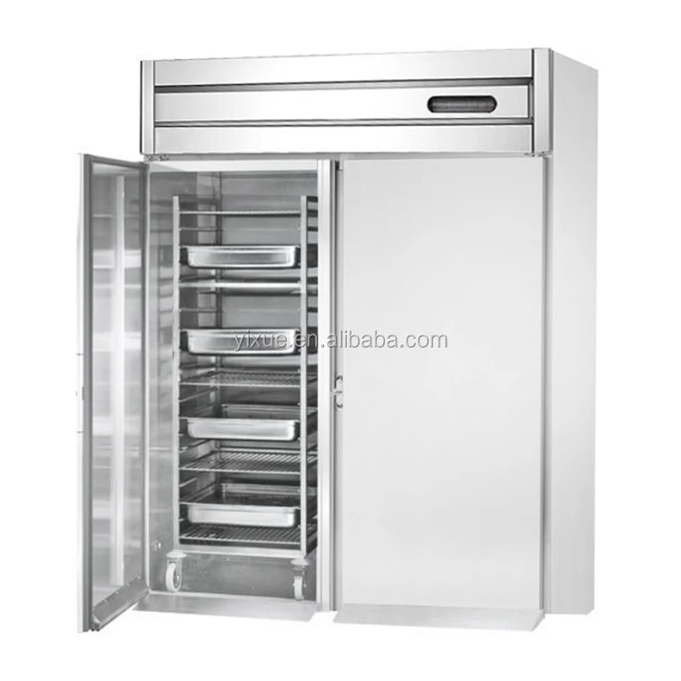 1 двери в вертикальном положении коммерческих тележка из нержавеющей стали морозильная камера/2 двери Вертикальный холодильник с Мобильная тележка внутри