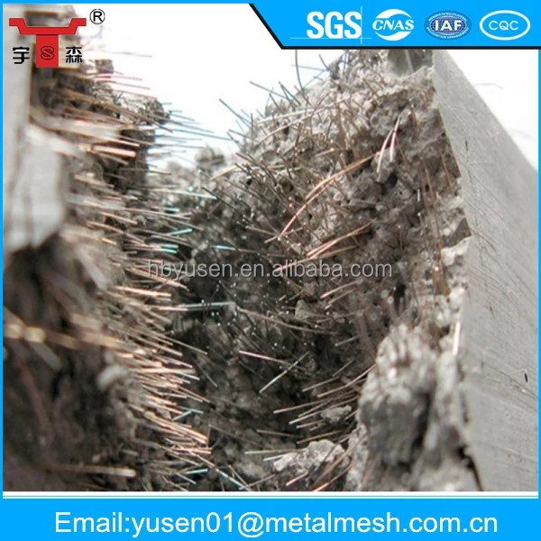 
13mm copper coated micro steel fiber for concrete reinforcement 