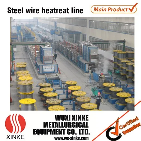 Стальная проволока, термообработка, непрерывная линия/линия отжига проволоки