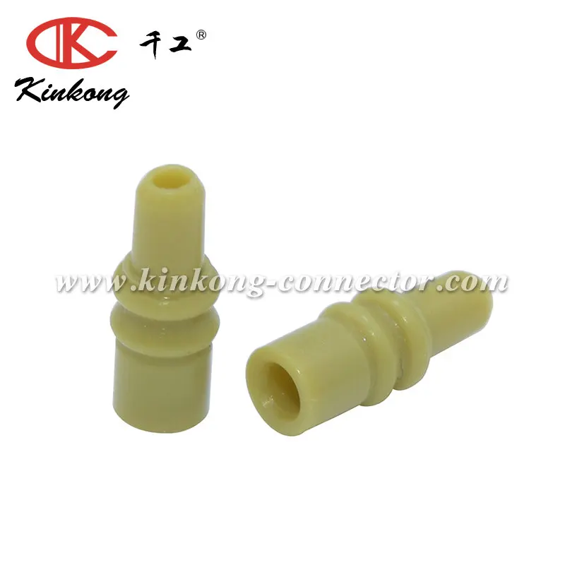 Sealed silicone rubber wire seal 7165-1198 for Automotive Connectors TS SERIES 025,SEAL DK YEL