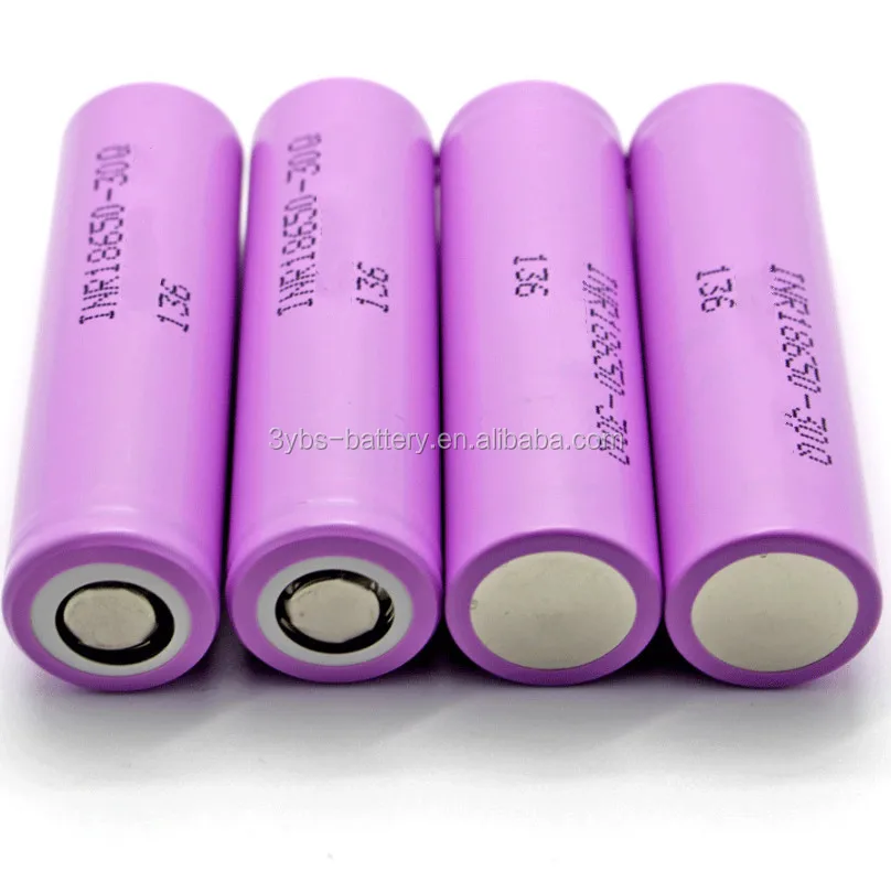 In stock 3.7V 3000mAh lithium ion battery cells 18650