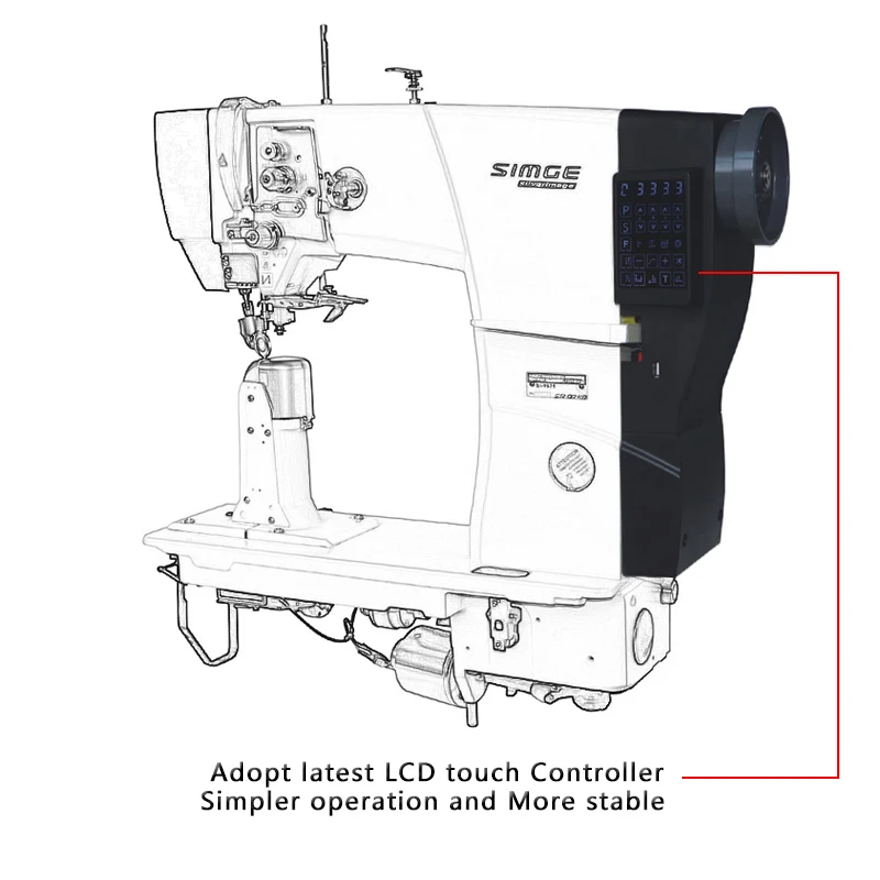 
S7 single needle leather post bed sewing machine 