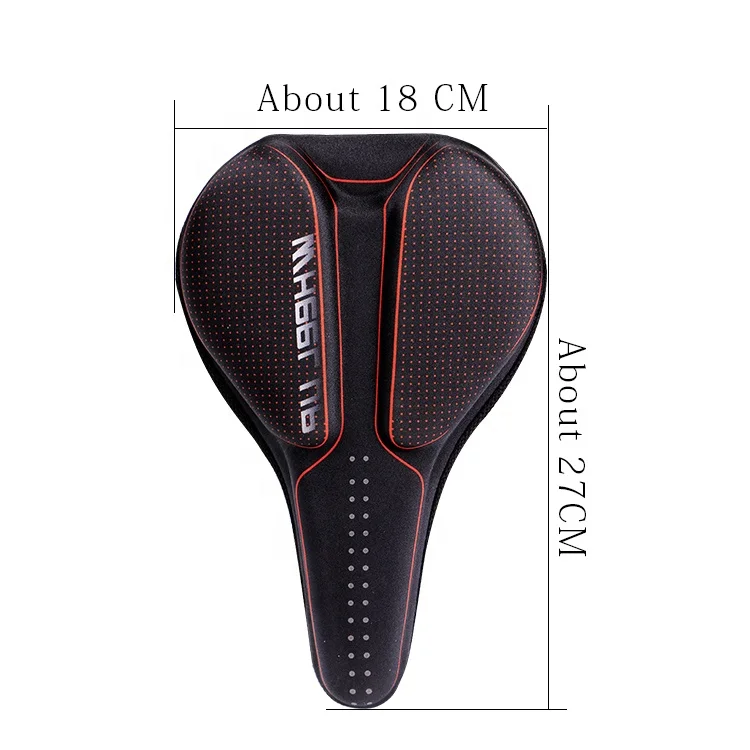 WHEEL UP  Bicycle Saddle Cover Soft Cushion Seat  Breathable Anti-Slip Saddle Cover Pattern
