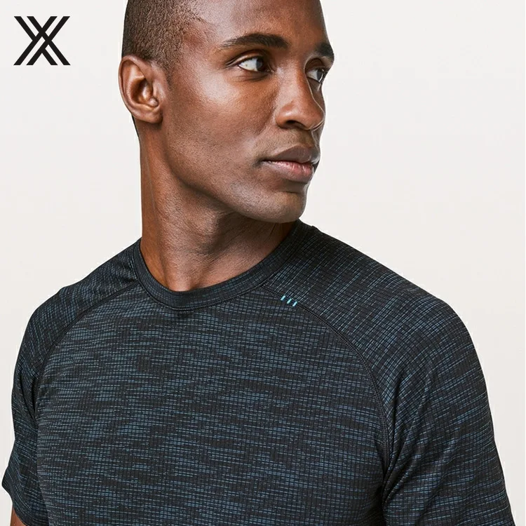 Professional Design Seamless Design Stretch Fabric Gym Men T Shirt