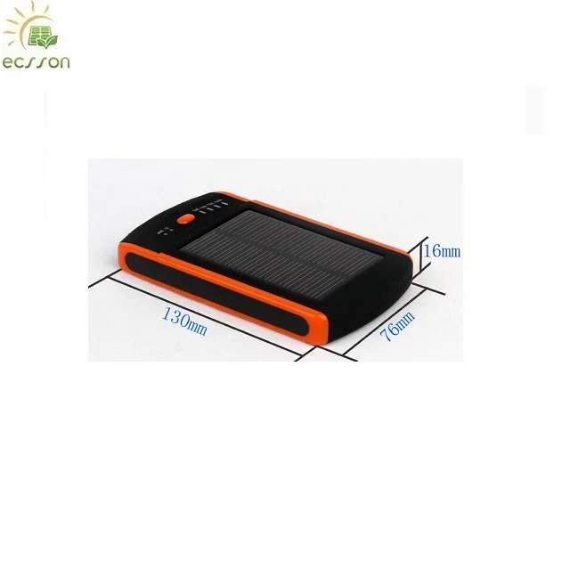 MSDS portable solar charger 6000mah, dual usb 5V 2100mah, mobile phone cable, for worlds smallest mobile phone