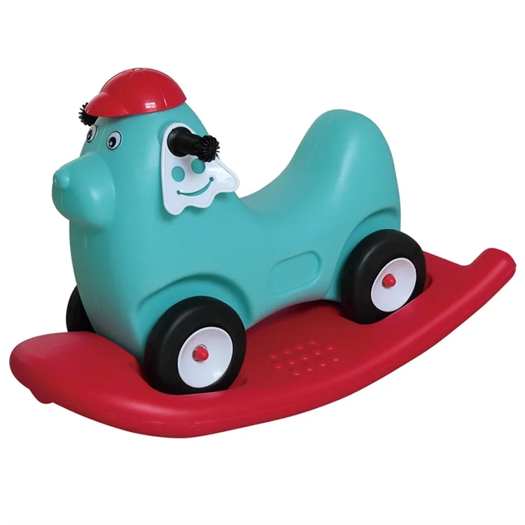 
Qiangchi Hot Selling 4 Wheels Rocking Horse 