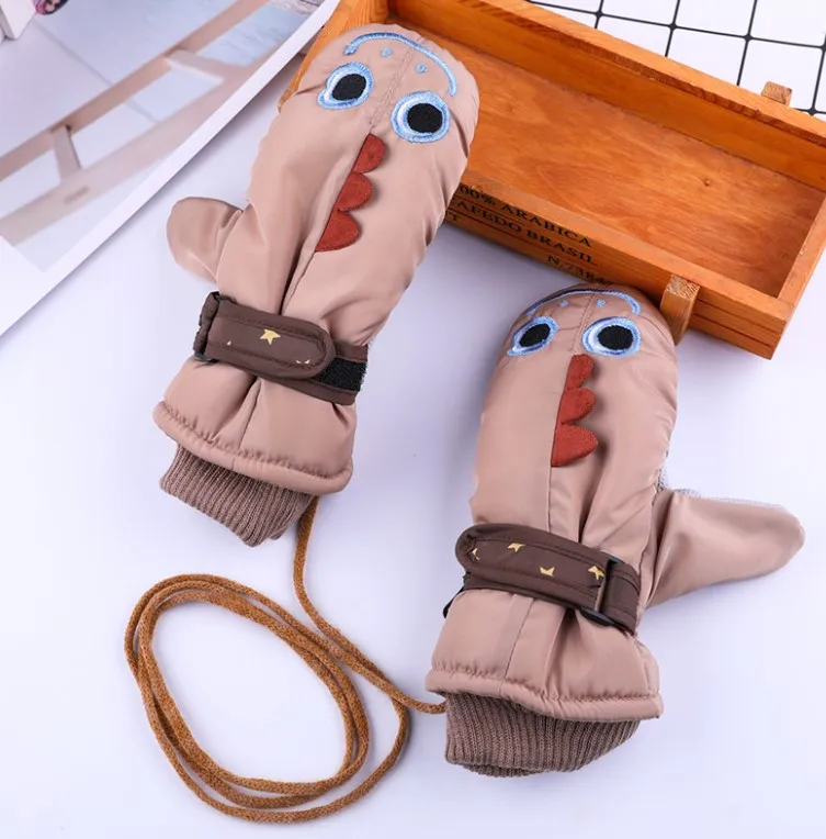 Зимние флисовые лыжные перчатки для спортзала, водонепроницаемые теплые лыжные детские спортивные перчатки для улицы, детские перчатки с подогревом для холодной погоды