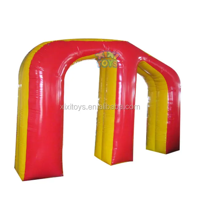 M shape air bunker, adults team building sport games inflatable paintball bunkers