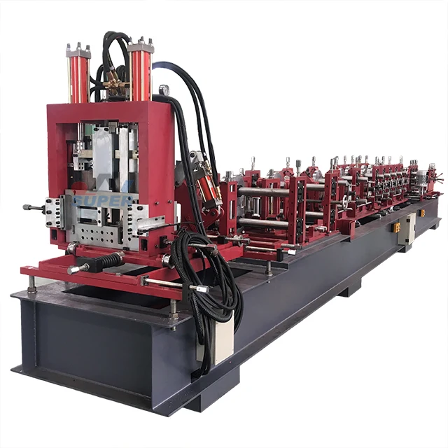 
C&Z Purlin Design Roll Forming Machine For Steel Frame 