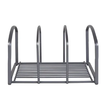 Usful sturdy metal wire chopping board holder kitchen chopping board storage rack