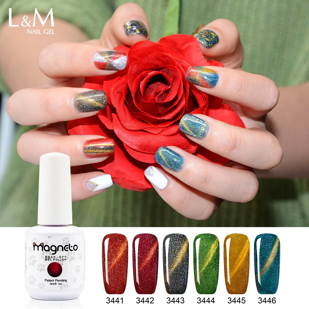 China Wholesale Supplier Rainbow Magneto Gel Nails Polish Magnetic Gel Varnish