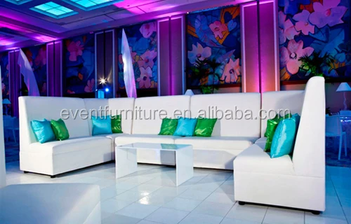 
Eventfur white wedding event party hall sectional corner sofa 