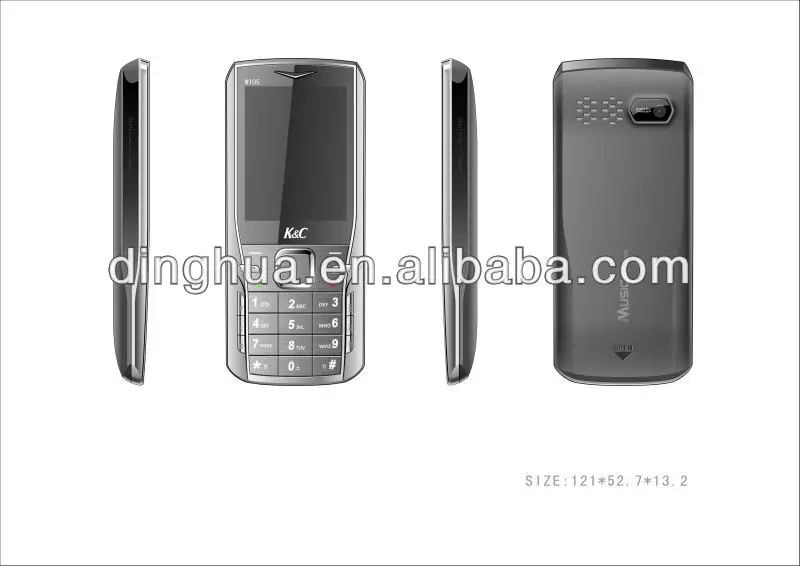 Alibaba китай сотовый телефон на складе!!! Gsm850/900/1800/1900 мгц. 2.4 дюймов 1000 мач mtk6260m w105