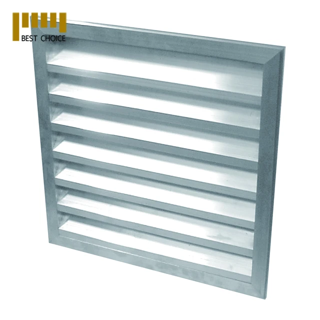 Aluminum louvered sheet metal panels with various dimensions