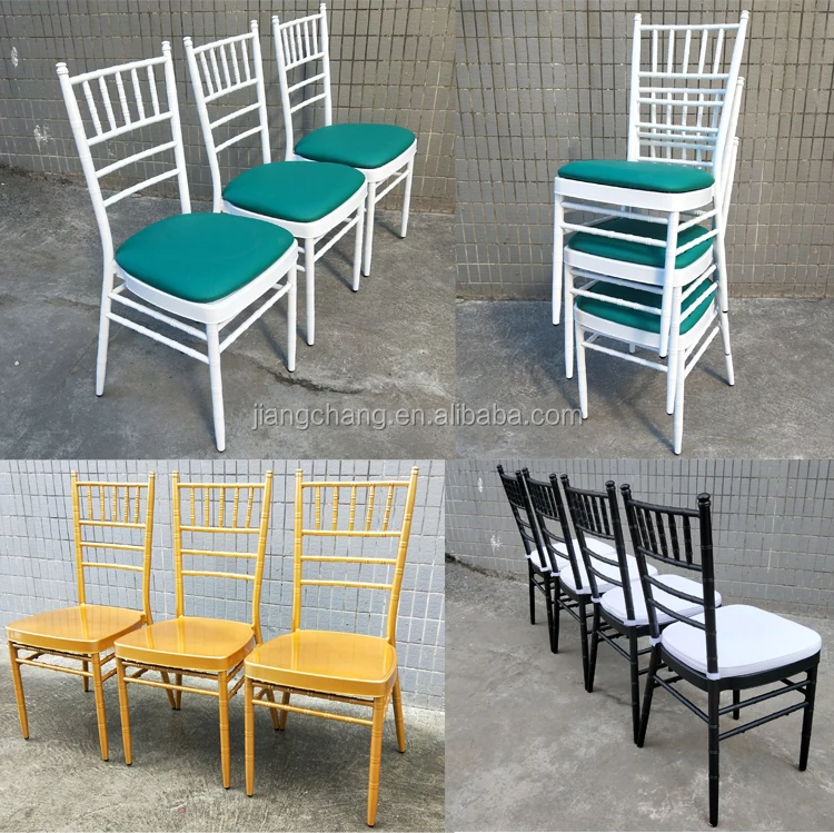 Stackable Aluminum Wedding Tiffany Chair For Rental JC-A02