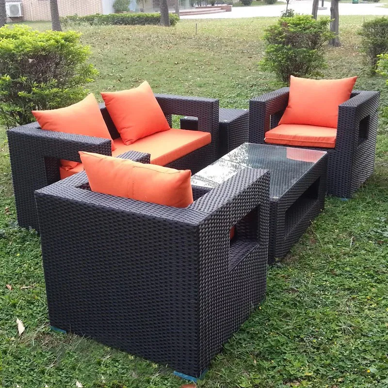 Wholesale Outdoor Furniture Garden Rattan Sofa Lounge Sets