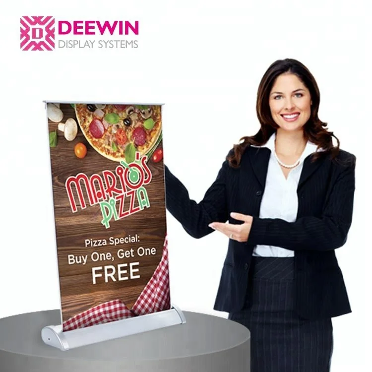 A4 A3 Настольный алюминий сворачивающийся минибаннер стол рекламный стенд для рекламного дисплея
