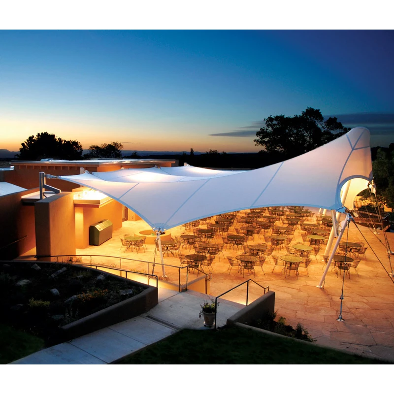 Steel structure architecture outdoor wedding tent membrane