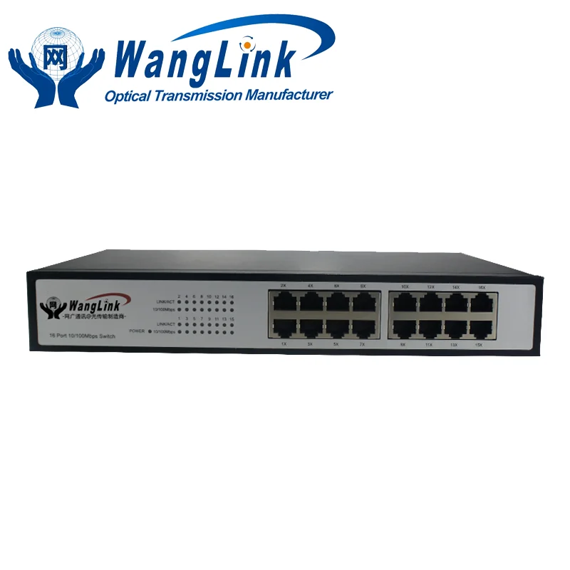 Высокое качество 100 м 16 порт CCTV коммутатора ethernet