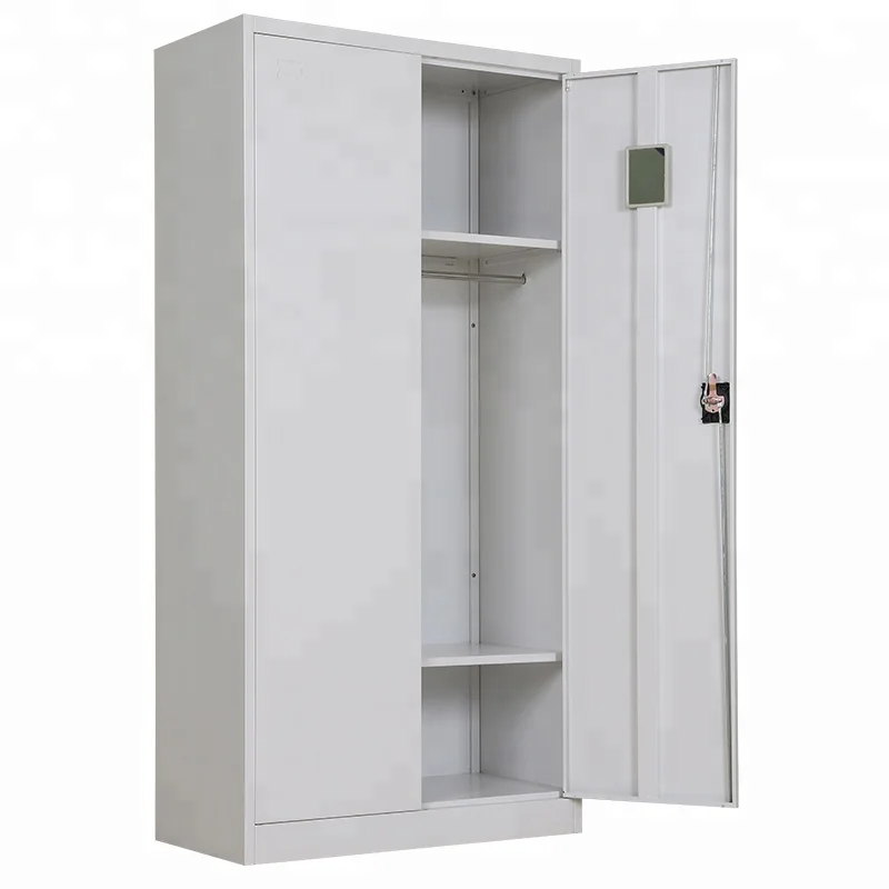 2 Door Office Steel Locker Metal Wardrobe Closet cabinet lockers for changing room