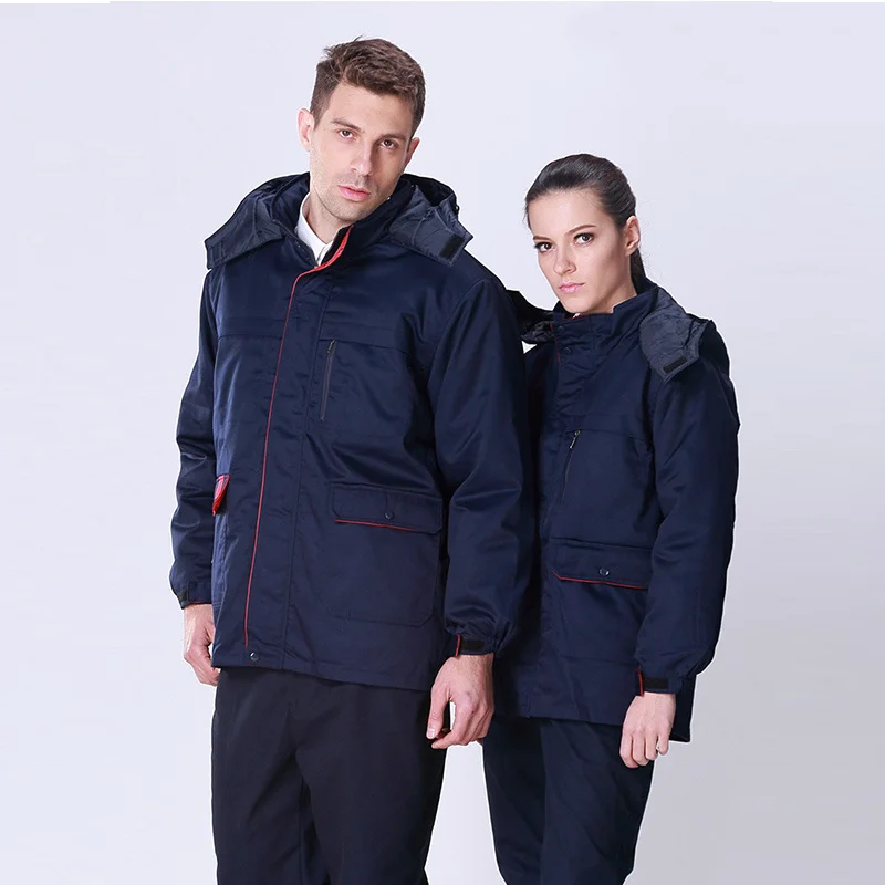 Winter Warm Work Clothes for Man and Woman Coal Mine Workwear Mechanic Construction Workwear Jacket