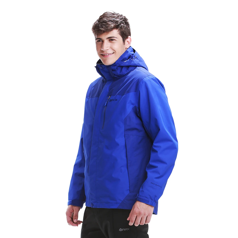 Rax  Men Waterproof Windproof Warm Hiking Jackets Winter Outdoor Camping Jacket Thermal Coat