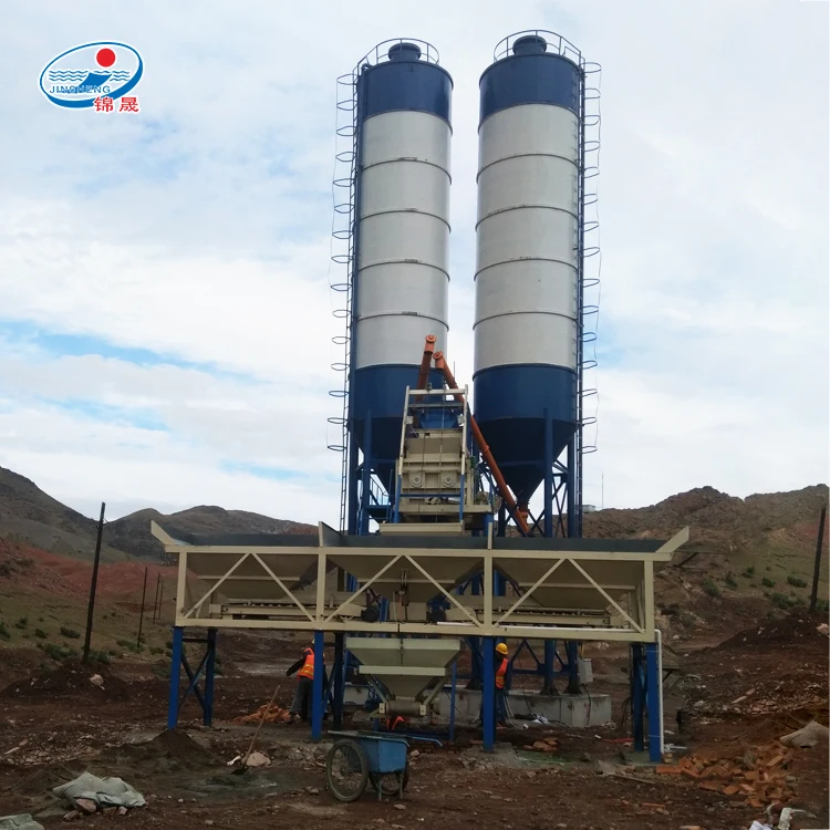 High efficiency lightweight HZS25 wet precast mix concrete batching plant for sale