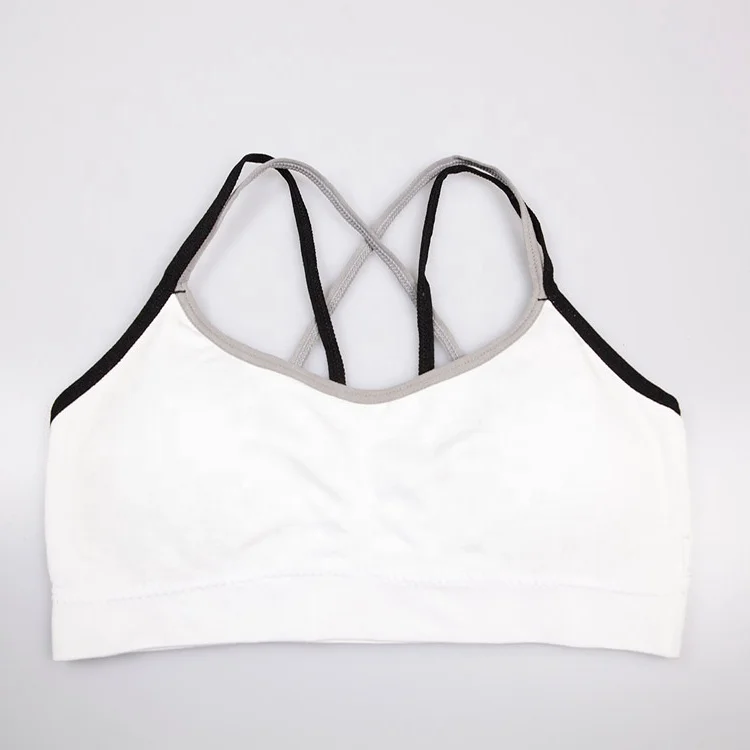 
Fashion Young Girls Sexy Style Comfortable Seamless Bralette multi-strap sports bra with removable pads 