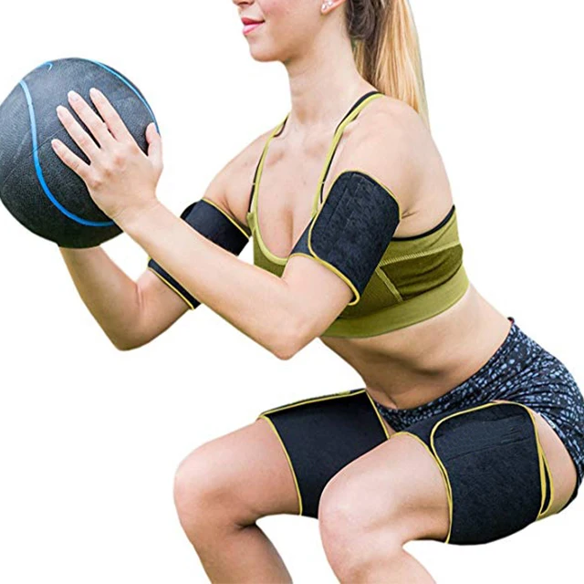 
Best thermal body care sauna sweat gym training fitness womens mens adjustable neoprene thigh arm slimming belt 