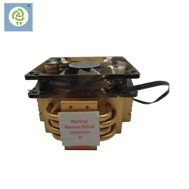  Высокая мощность ребристая с тепловым стержнем heat pipe радиатора ПК-серверов радиатор процессора дизайн и изготовление на заказ High-end вентилятор тепловая трубка