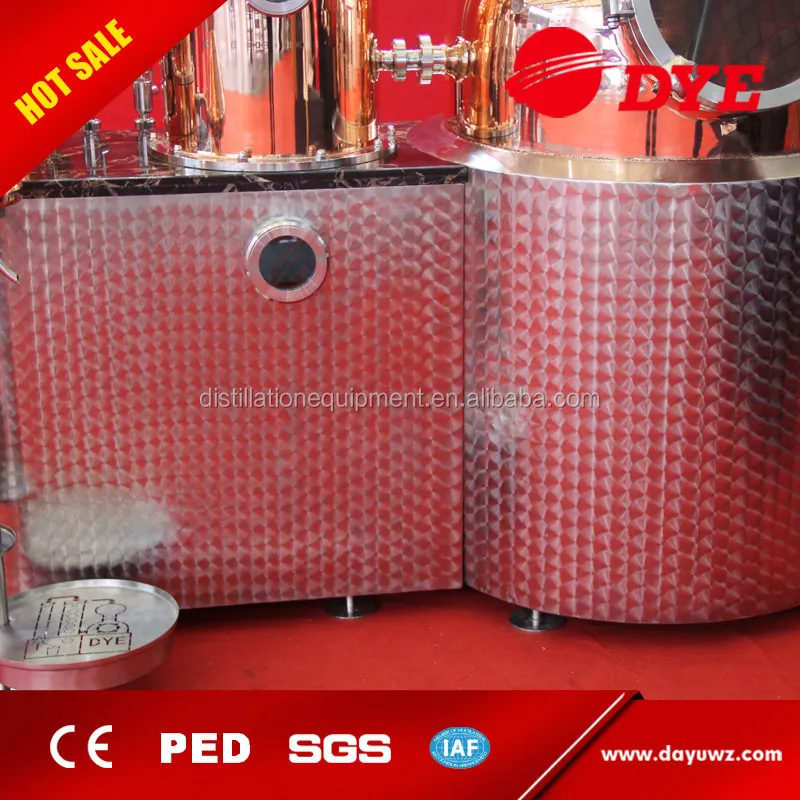Alcohol ethanol copper alembic column gin distillation for sale