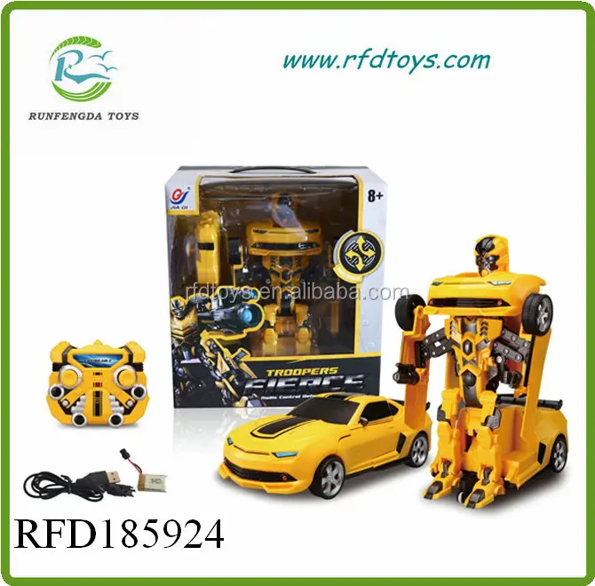 Remote control car rc robot 2.4G car deformation robot toy