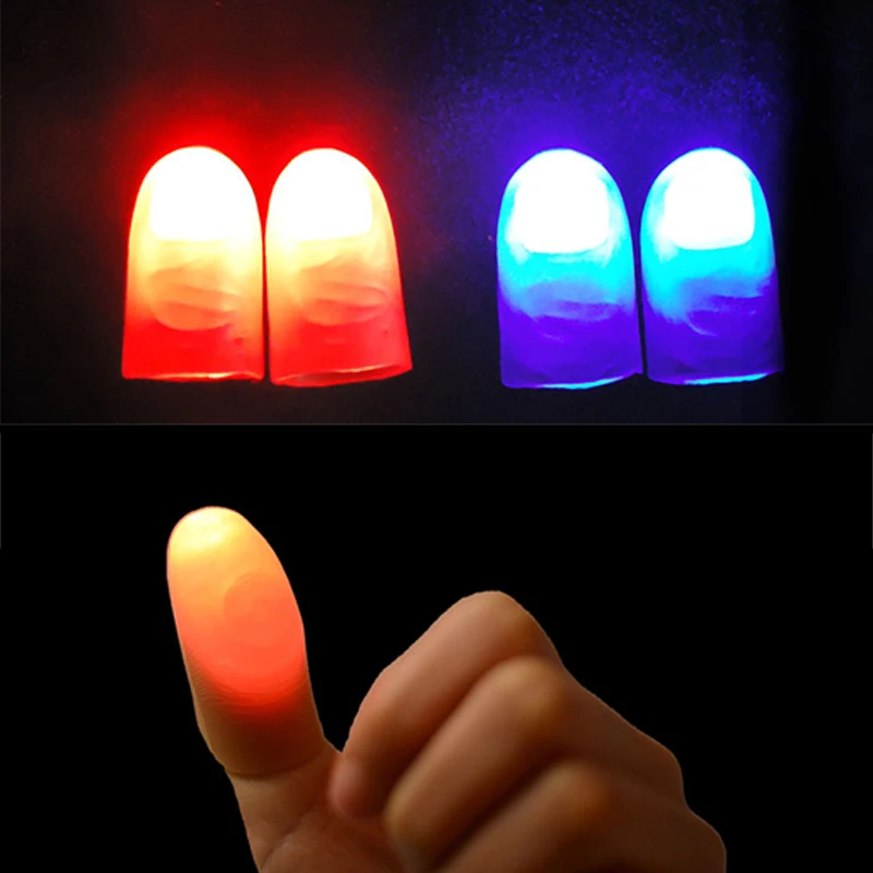 
Thumb With Light Toys Magic Tricks Props Funny Flashing Fingers Magical Glowing Toys  (62201897190)