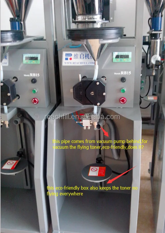 
hot cartridge refilling equipment with vacuum cleaner RB15A 
